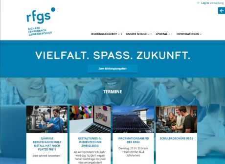 Screenshot Relaunch: Richard-Fehrenbach-Gewerbeschule