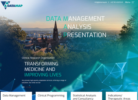 Screenshot Relaunch: DATAMAP GmbH