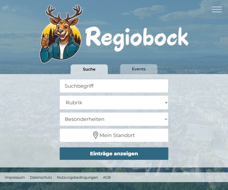 Screenshot Regiobock - Bock auf Regio!